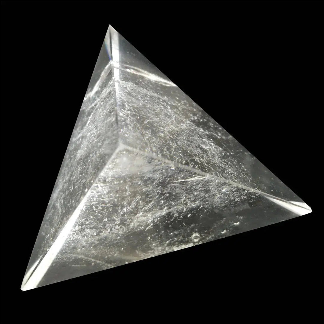 Tetrahedron Clear Quartz Crystal Pyramid