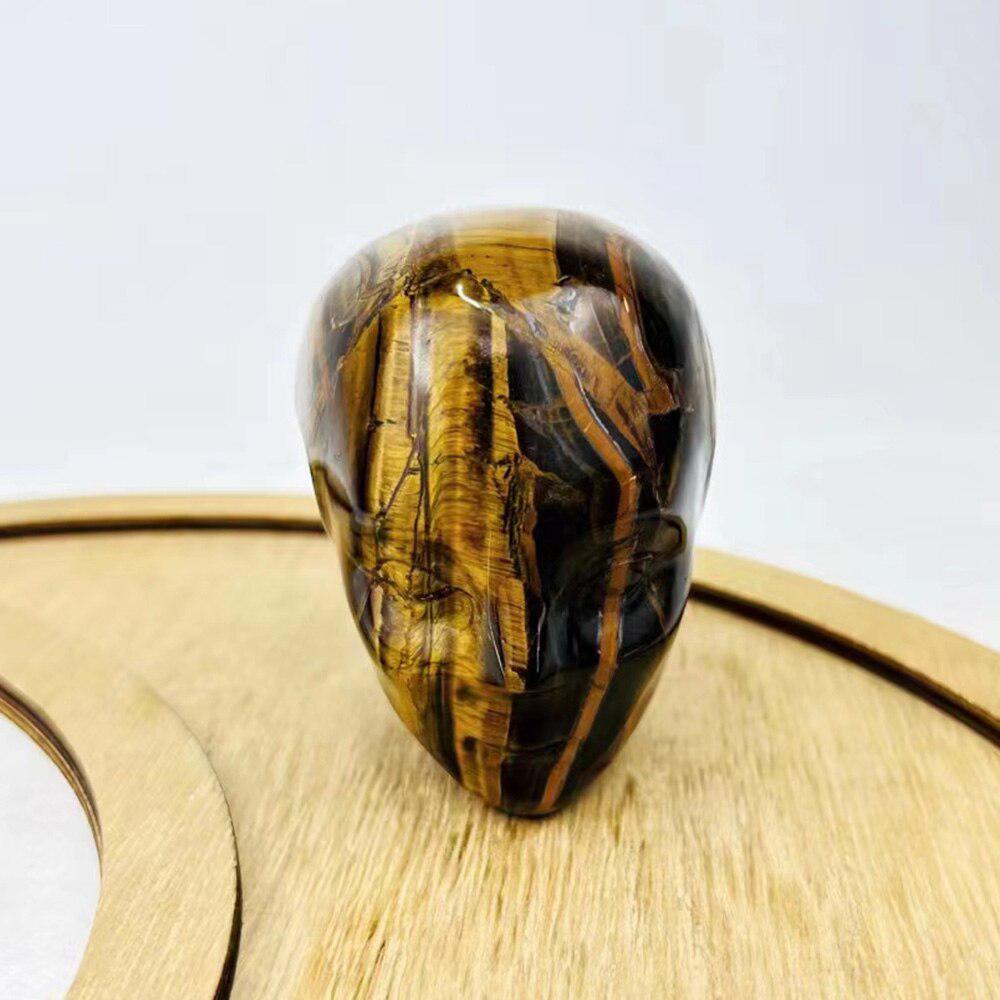 Tiger Eye Alien Skull