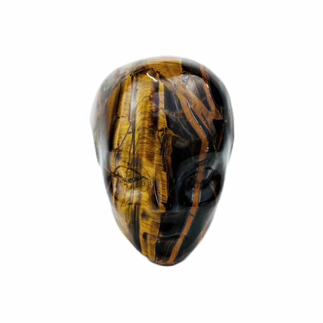 Tiger Eye Alien Skull