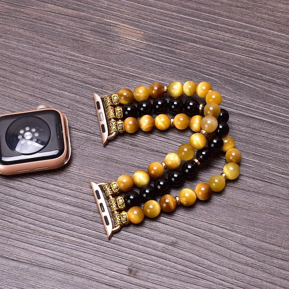 Tiger Eye In 3 Colors Apple Stretch Watch Band