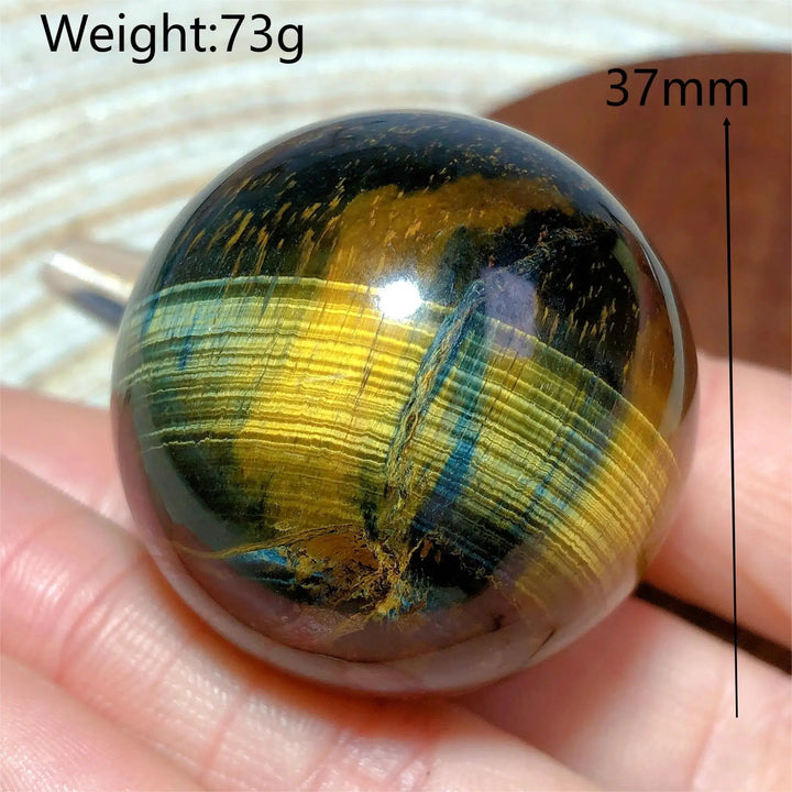 Tiger Eye Yellow & Blue Sphere