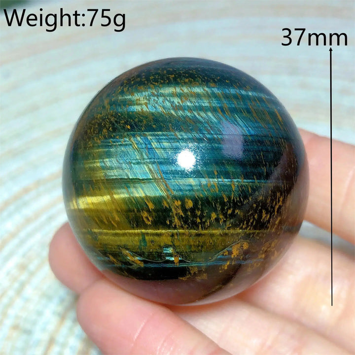 Tiger Eye Yellow & Blue Sphere