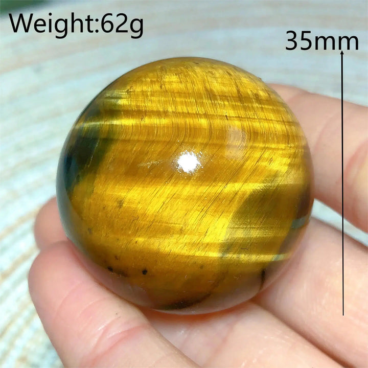 Tiger Eye Yellow & Blue Sphere