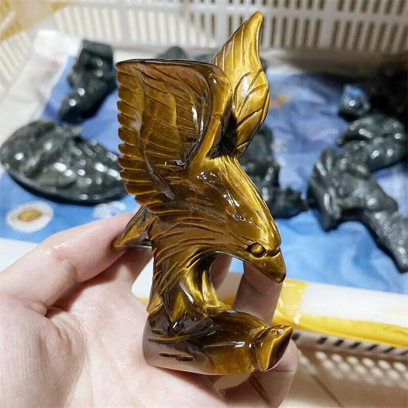 Tiger Eyes Hand Carved Eagle