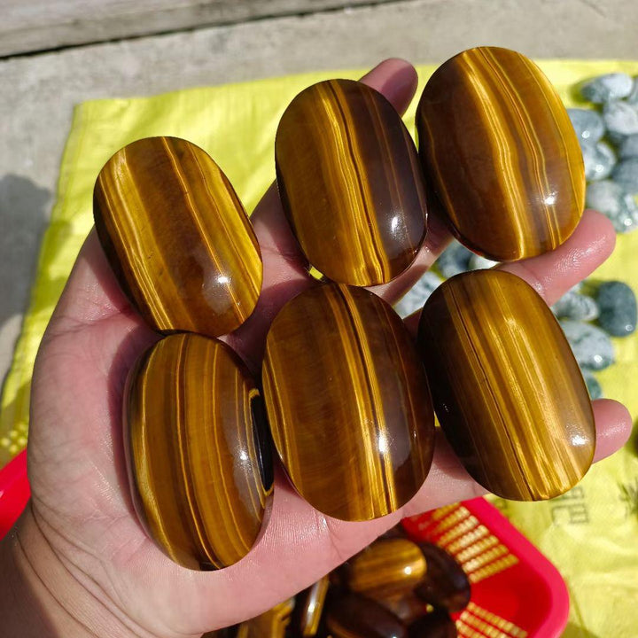 Tigers Eye Palm Stone