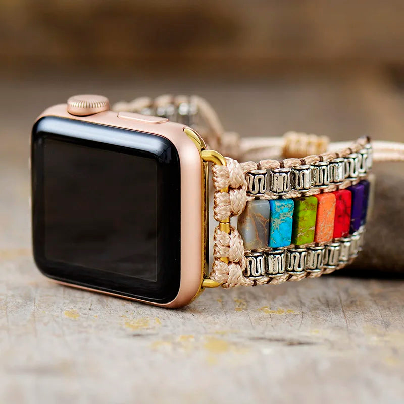 Trendy Stone Adjustable Apple Smart Watch Strap