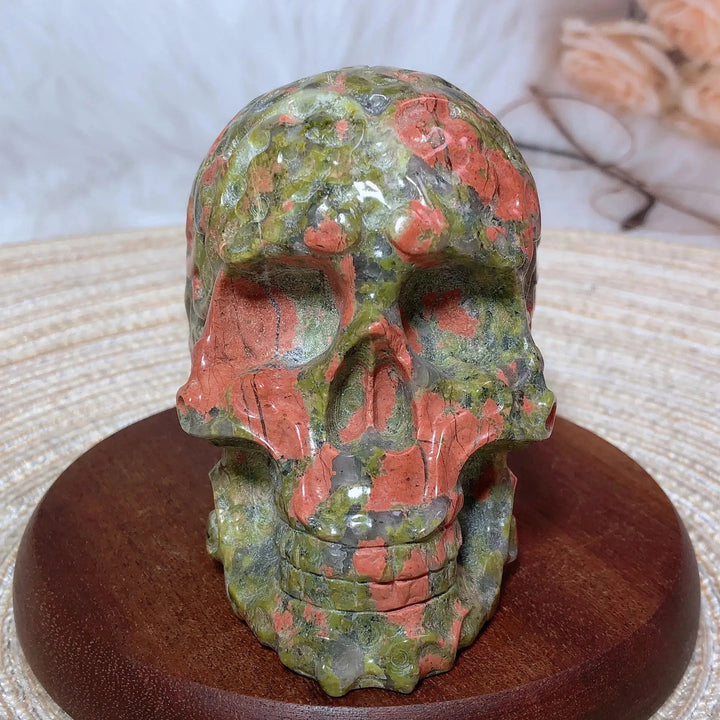 Unakite Crystal Skull