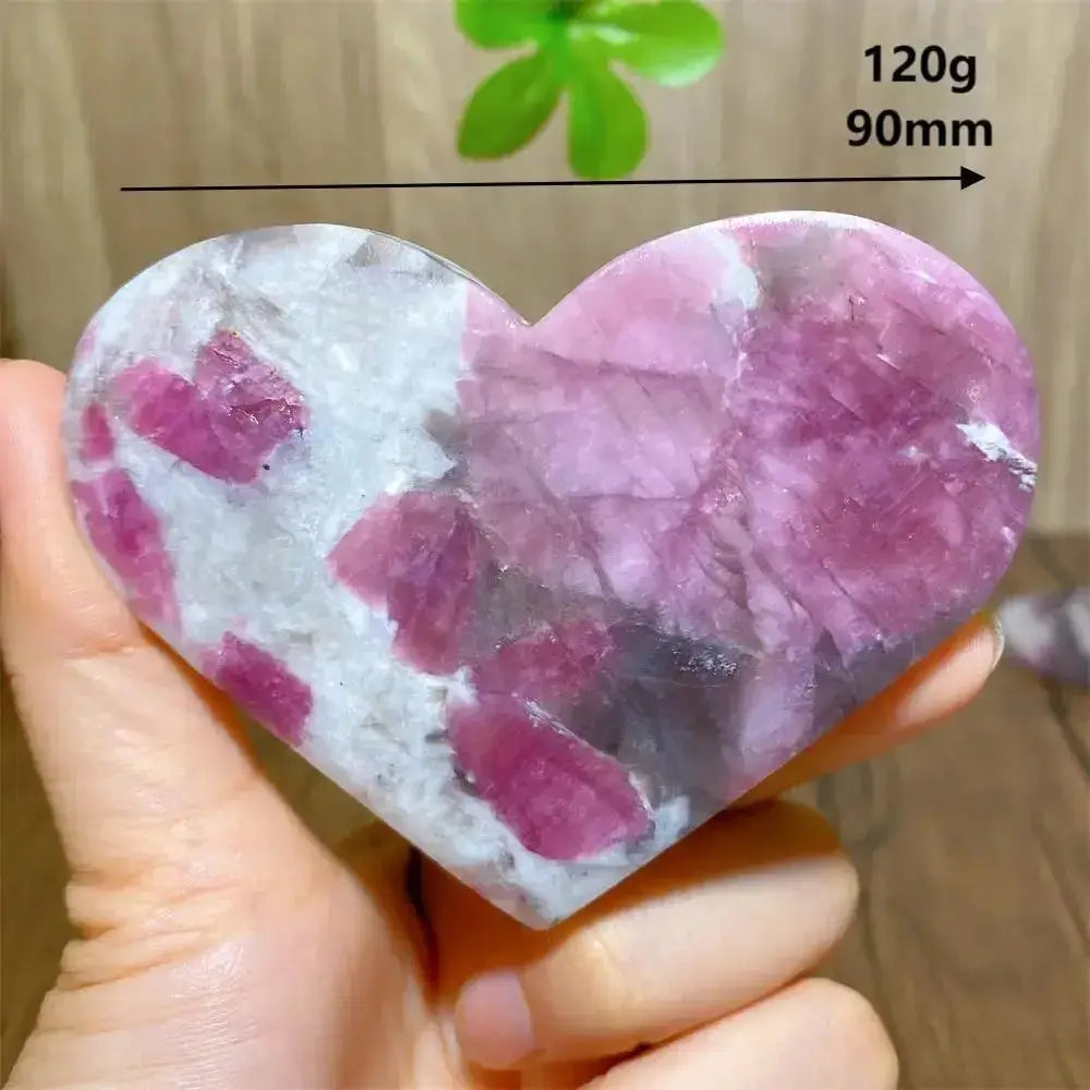 Unicorn Stone Heart Crystal for Healing and Meditation-Hearts-Ali-120g 90mm-Unicorn Stone-Crystal Destiny
