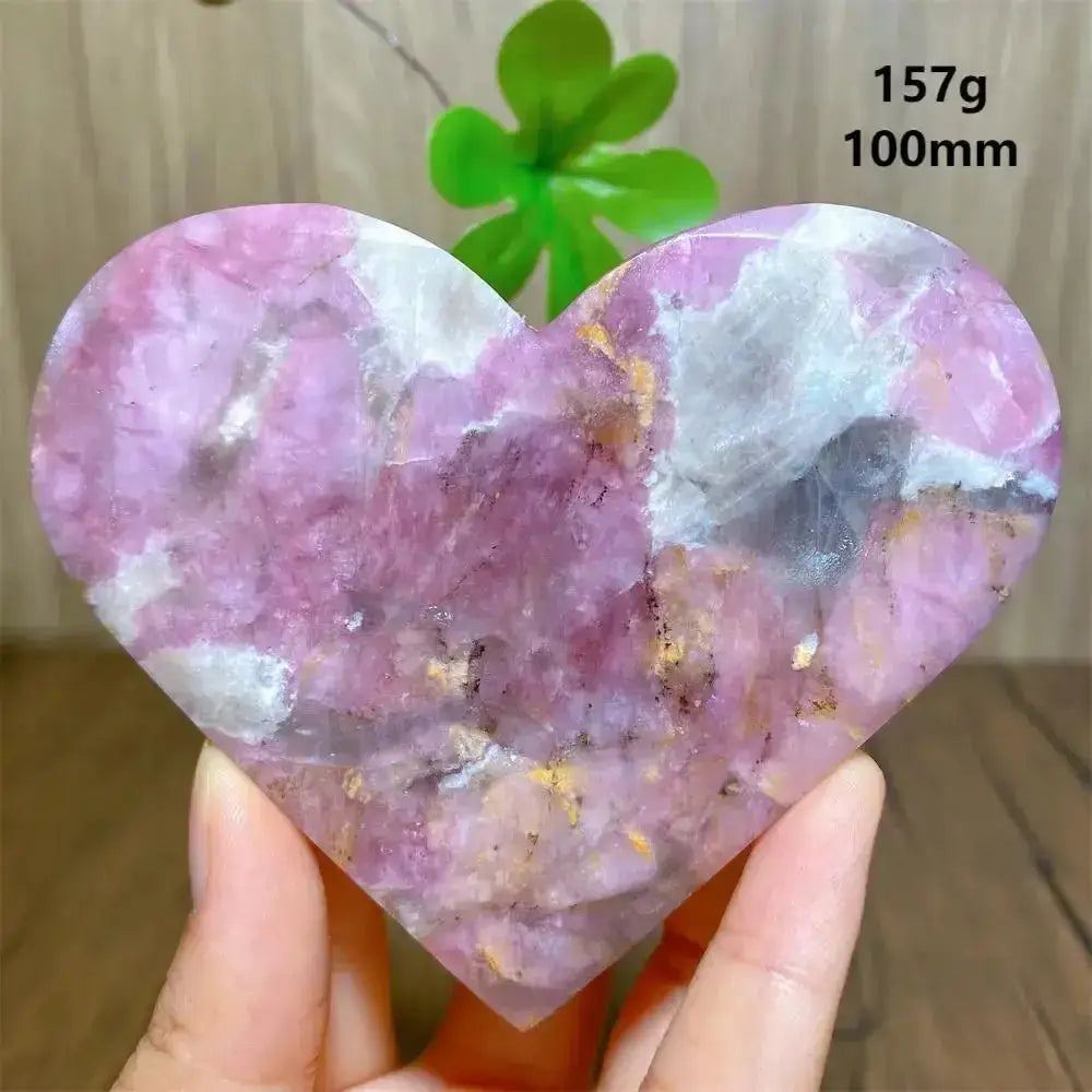 Unicorn Stone Heart Crystal for Healing and Meditation-Hearts-Ali-157g 100mm-Unicorn Stone-Crystal Destiny