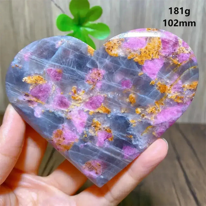 Unicorn Stone Heart Crystal for Healing and Meditation-Hearts-Ali-181g 102mm-Unicorn Stone-Crystal Destiny