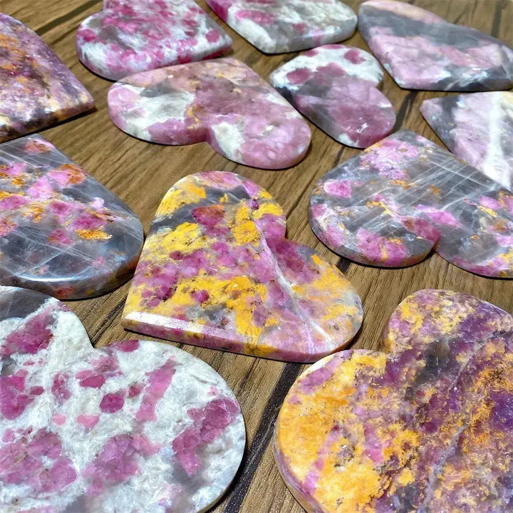 Unicorn Stone Heart Crystal for Healing and Meditation-Hearts-Ali-181g 102mm-Unicorn Stone-Crystal Destiny