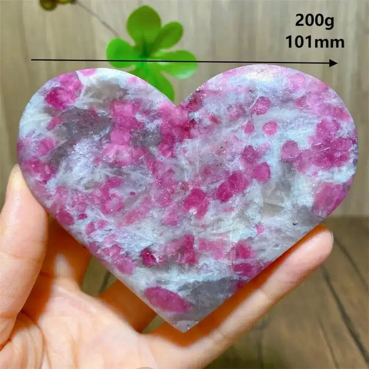 Unicorn Stone Heart Crystal for Healing and Meditation-Hearts-Ali-200g 101mm-Unicorn Stone-Crystal Destiny