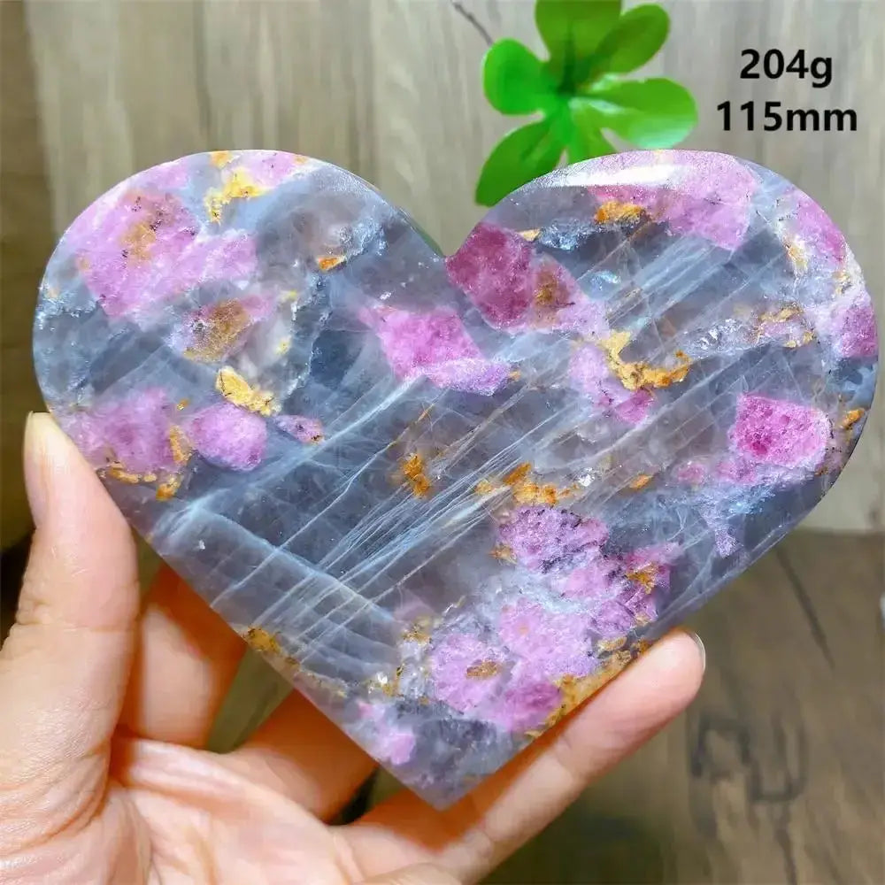 Unicorn Stone Heart Crystal for Healing and Meditation-Hearts-Ali-204g 115mm-Unicorn Stone-Crystal Destiny