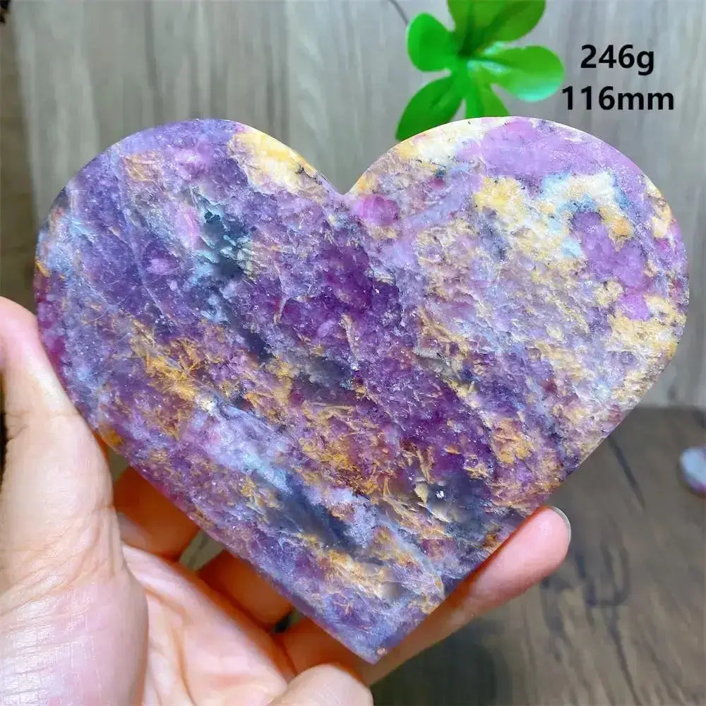 Unicorn Stone Heart Crystal for Healing and Meditation-Hearts-Ali-246g 116mm-Unicorn Stone-Crystal Destiny