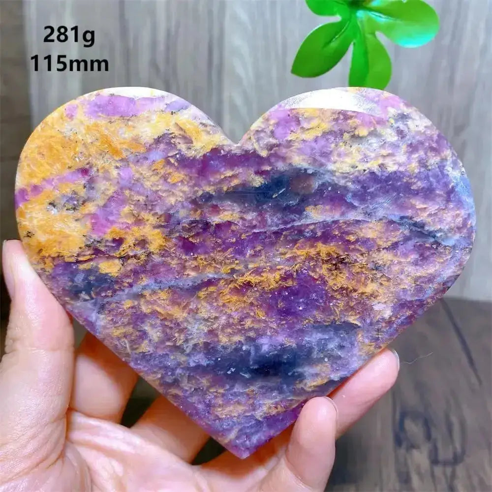 Unicorn Stone Heart Crystal for Healing and Meditation-Hearts-Ali-281g 115mm-Unicorn Stone-Crystal Destiny