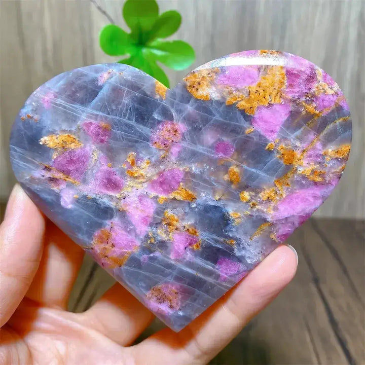 Unicorn Stone Heart Crystal for Healing and Meditation-Hearts-Ali-181g 102mm-Unicorn Stone-Crystal Destiny