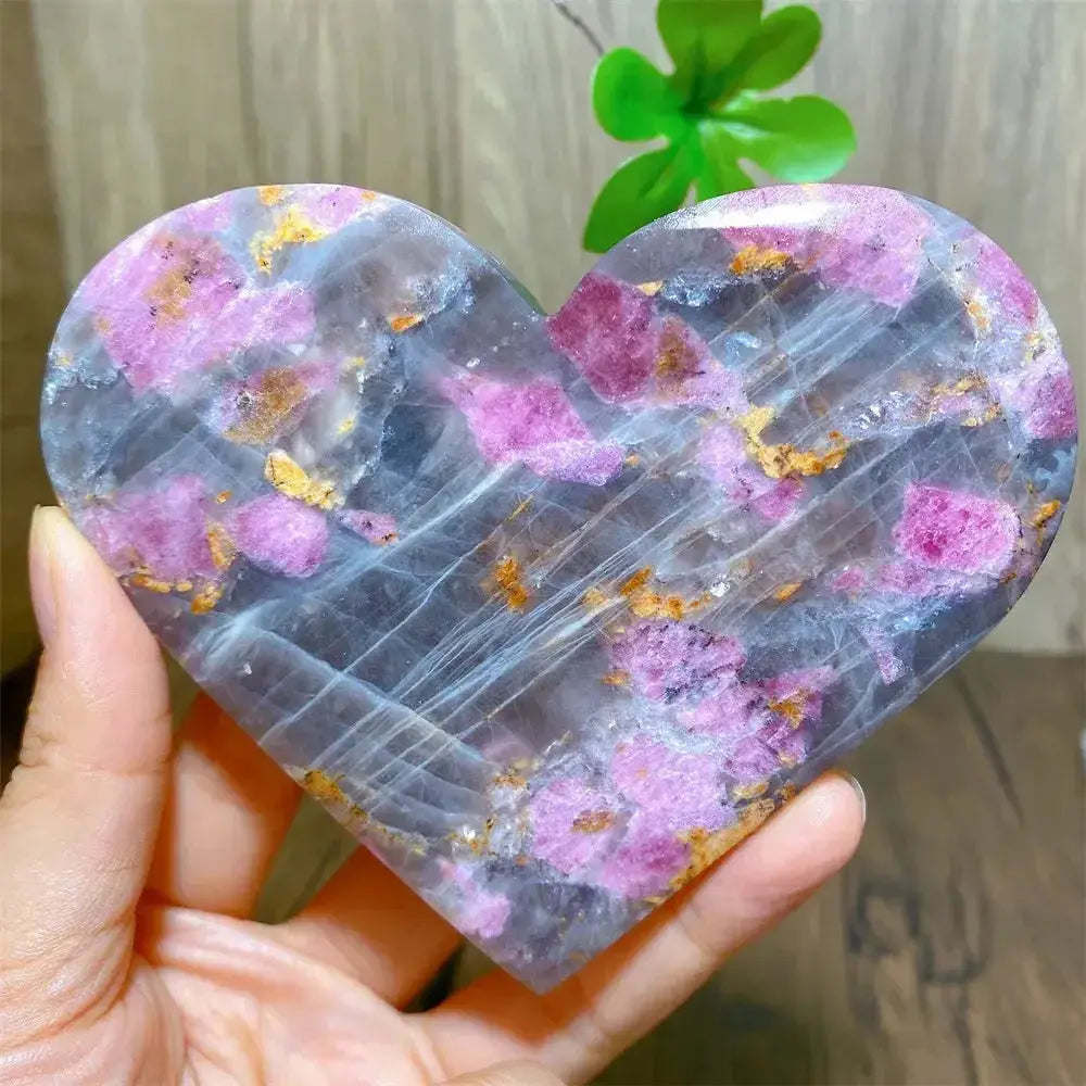 Unicorn Stone Heart Crystal for Healing and Meditation-Hearts-Ali-181g 102mm-Unicorn Stone-Crystal Destiny