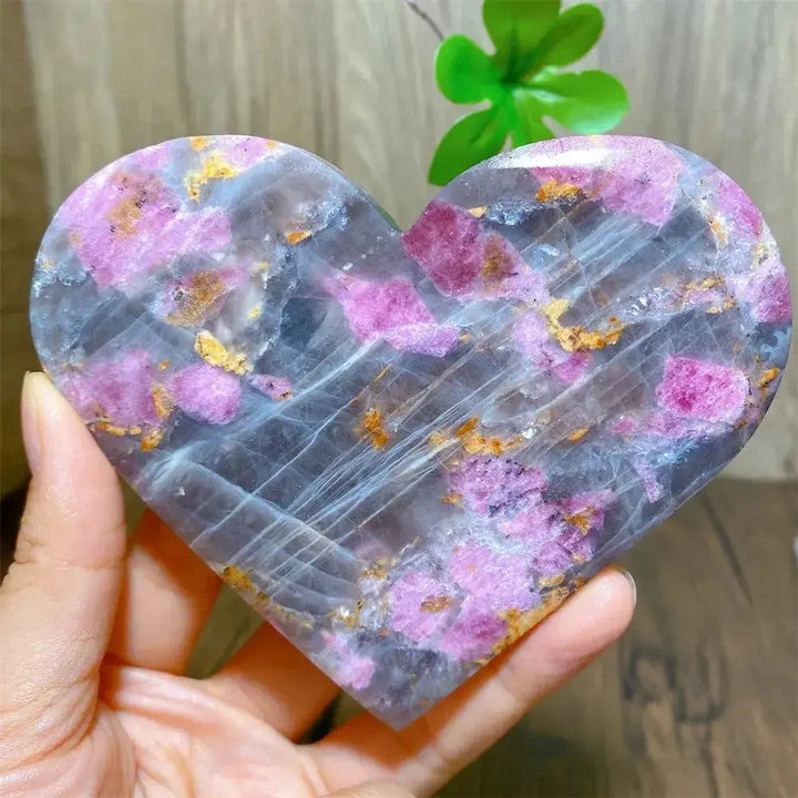 Unicorn Stone Heart Crystal for Healing and Meditation-Hearts-Ali-181g 102mm-Unicorn Stone-Crystal Destiny