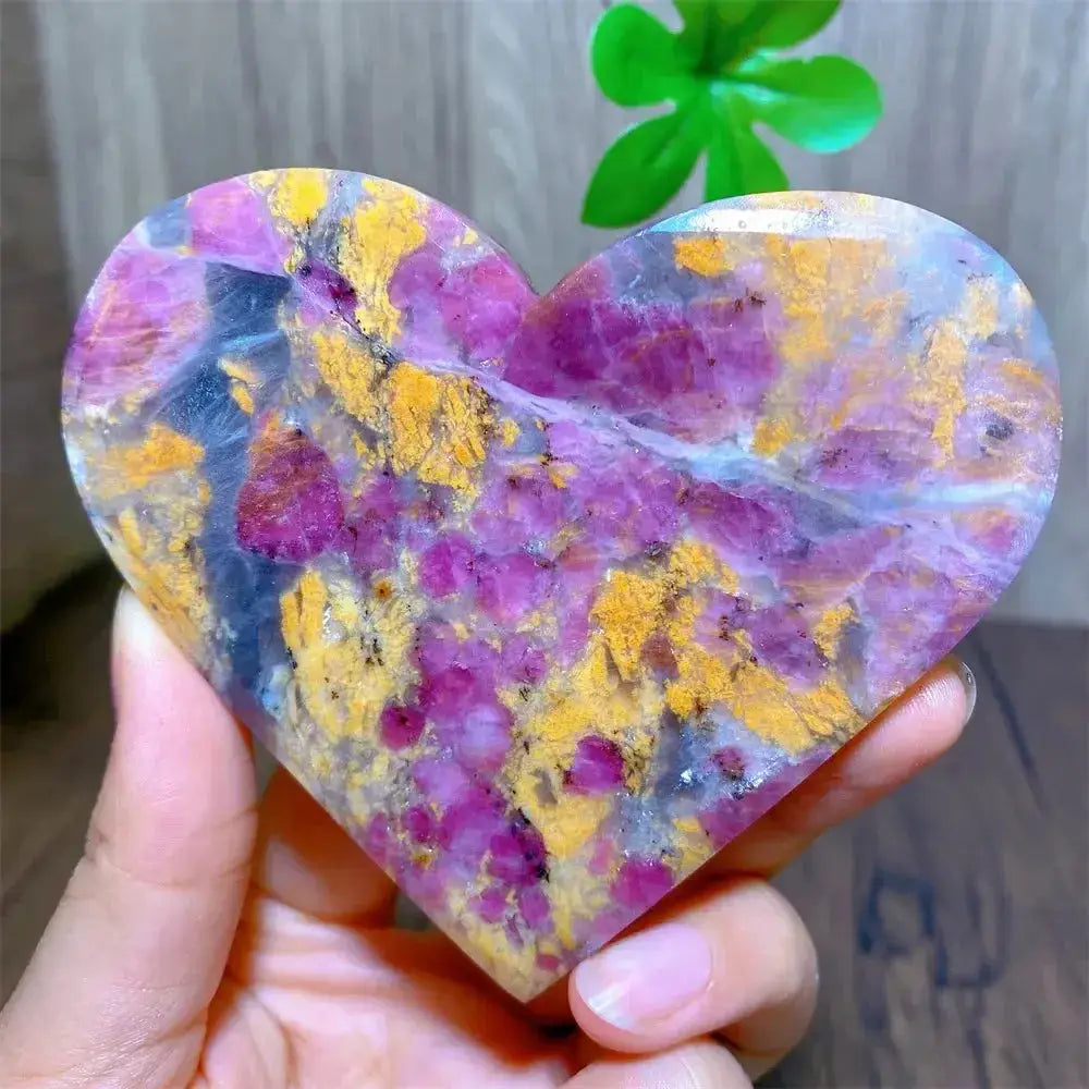 Unicorn Stone Heart Crystal for Healing and Meditation-Hearts-Ali-181g 102mm-Unicorn Stone-Crystal Destiny