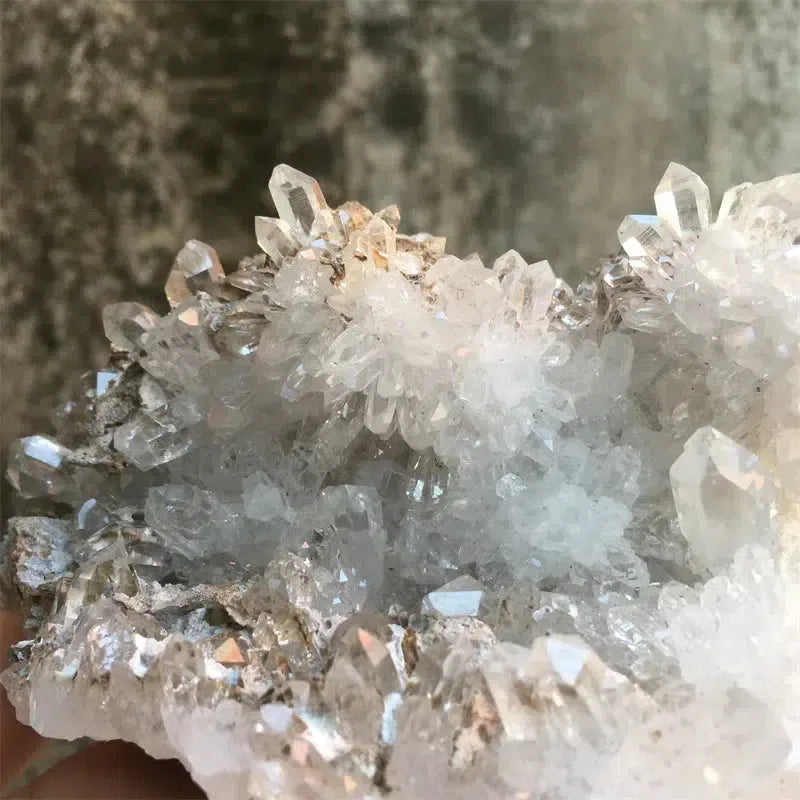 Unique Natural Chrysanthemum Quartz Cluster