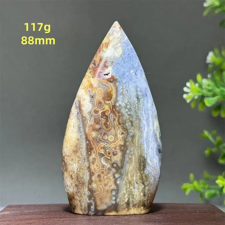 Unique Ocean Jasper Freeform Torch