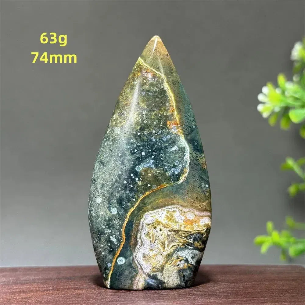 Unique Ocean Jasper Freeform Torch