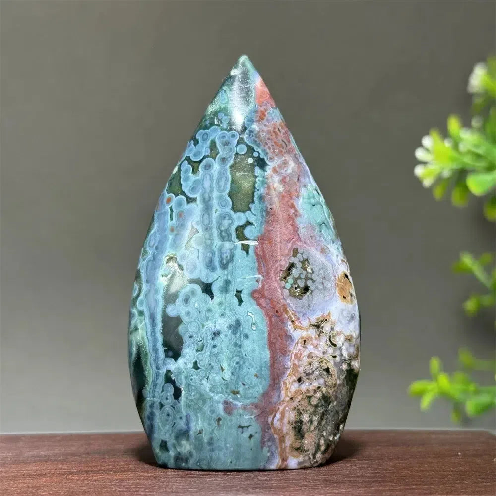 Unique Ocean Jasper Freeform Torch