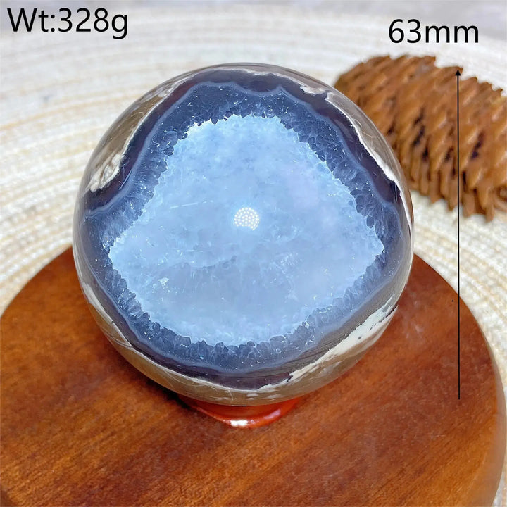 Volcanic Agate Sphere UV Reactive