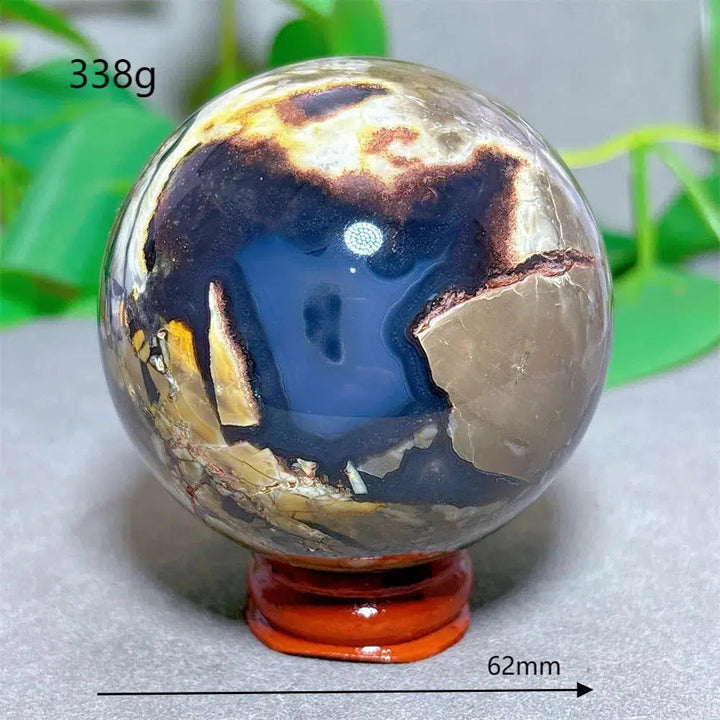 Volcanic Agate Sphere UV Reactive