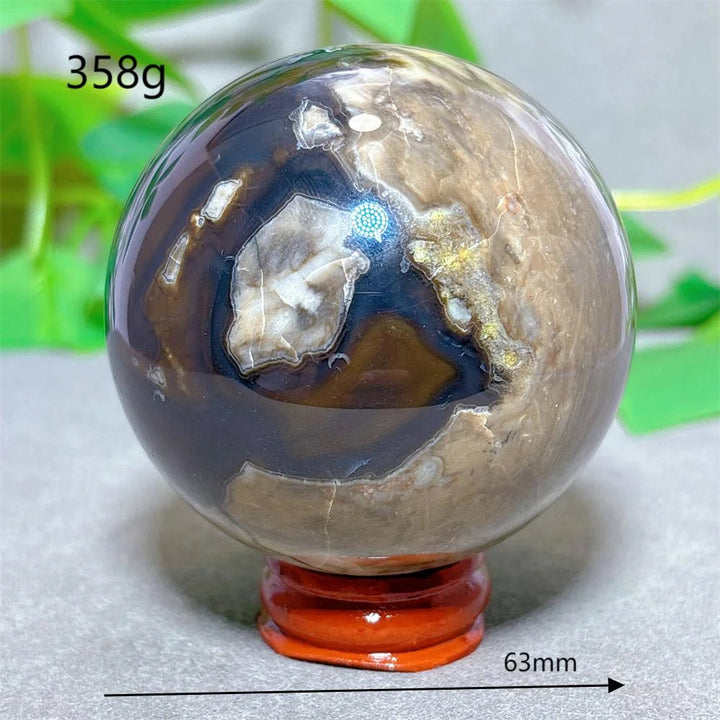 Volcanic Agate Sphere UV Reactive