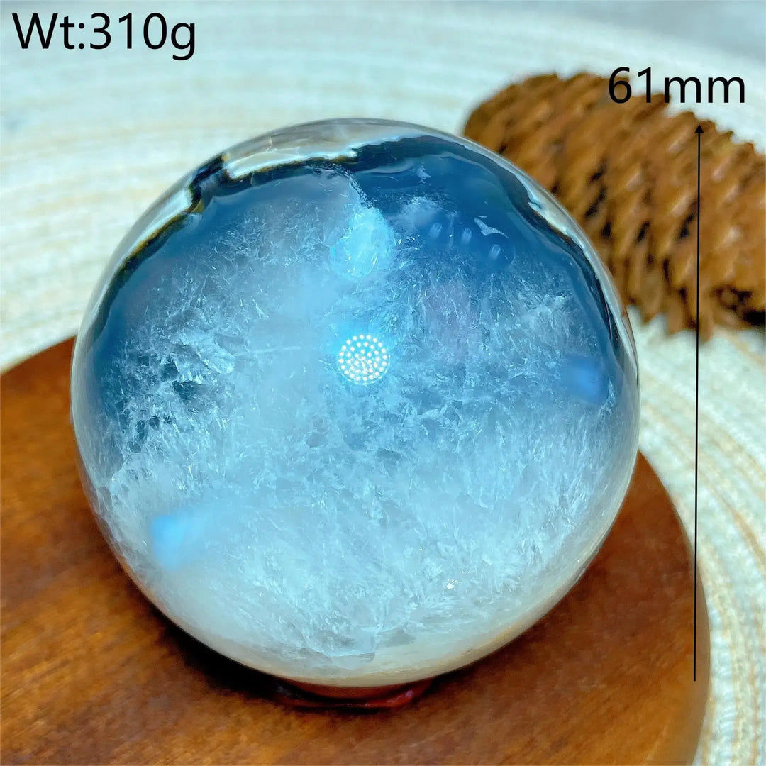 Volcanic Agate Sphere UV Reactive