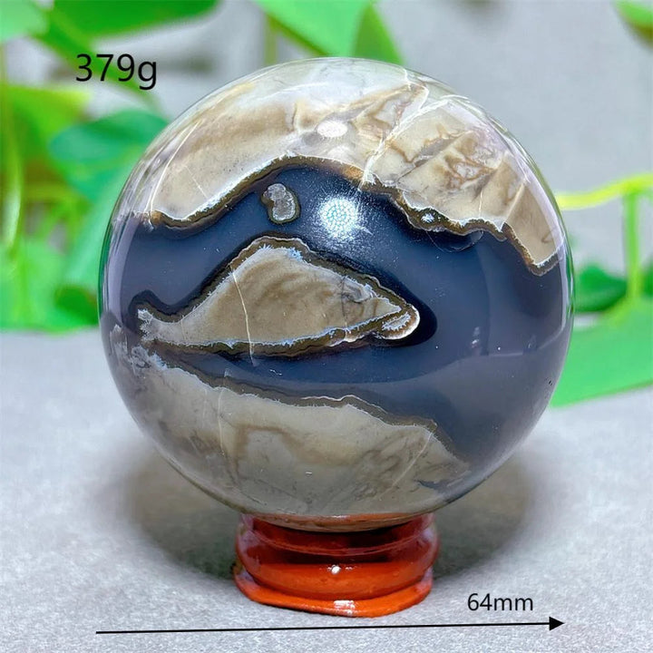 Volcanic Agate Sphere UV Reactive