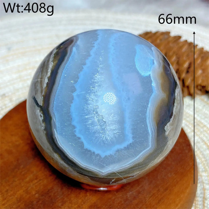 Volcanic Agate Sphere UV Reactive