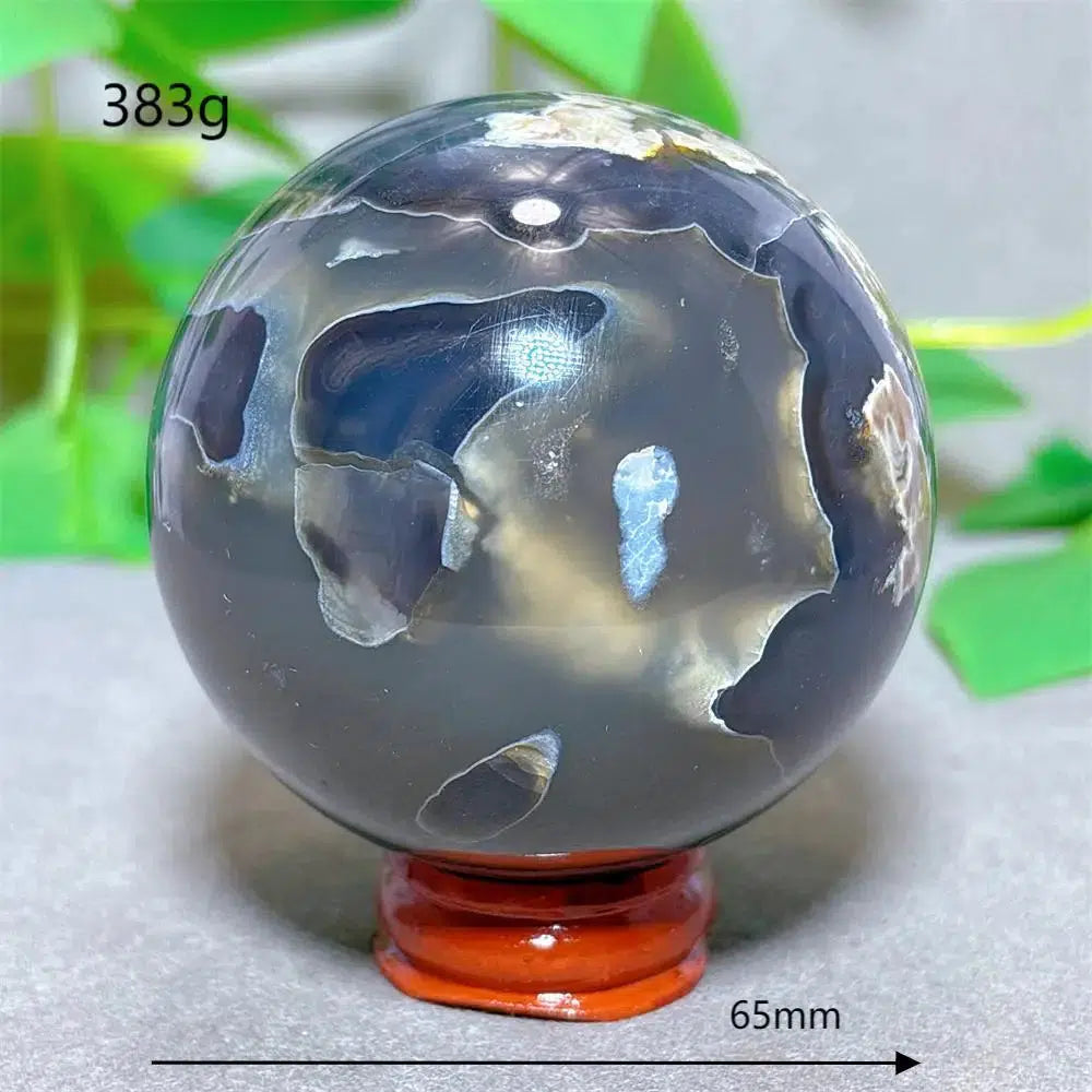 Volcanic Agate Sphere UV Reactive