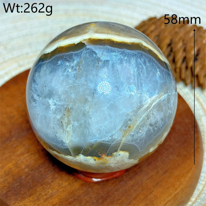 Volcanic Agate Sphere UV Reactive