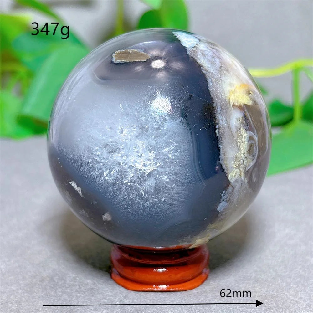 Volcanic Agate Sphere UV Reactive