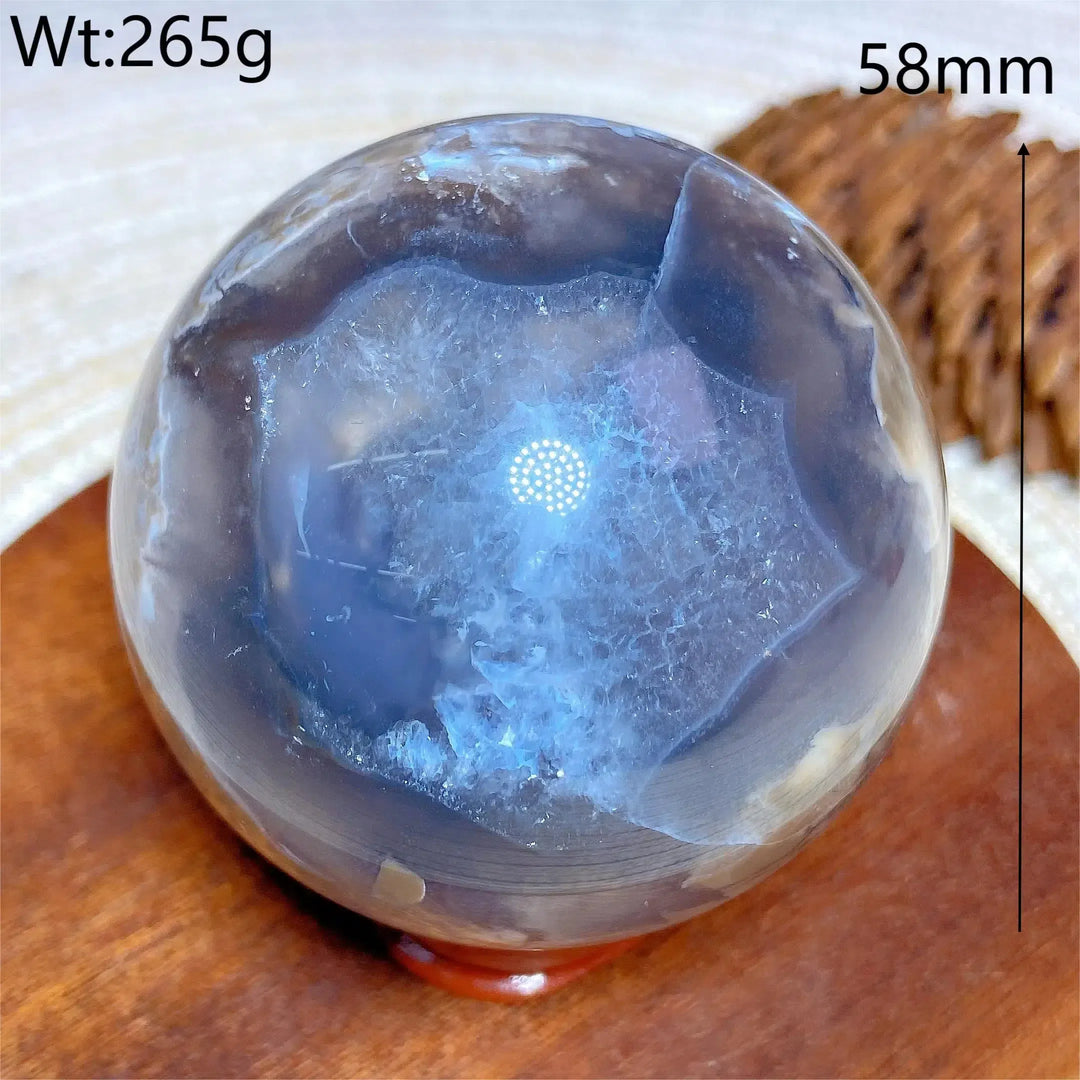 Volcanic Agate Sphere UV Reactive