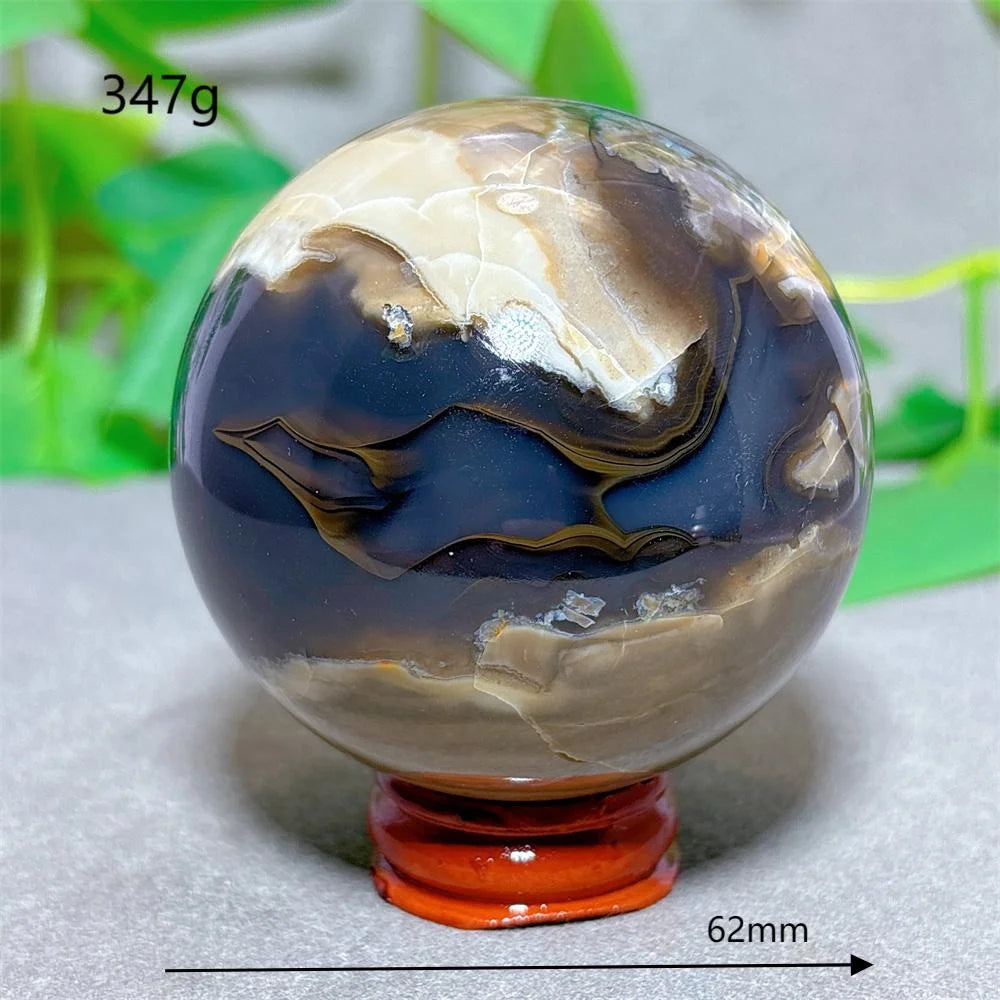 Volcanic Agate Sphere UV Reactive