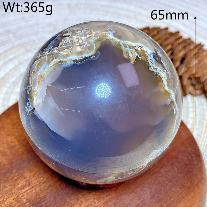 Volcanic Agate Sphere UV Reactive