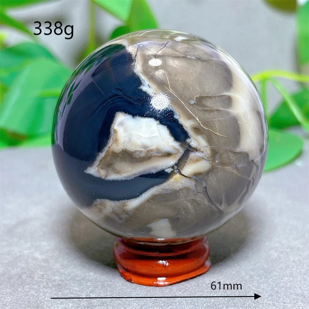 Volcanic Agate Sphere UV Reactive