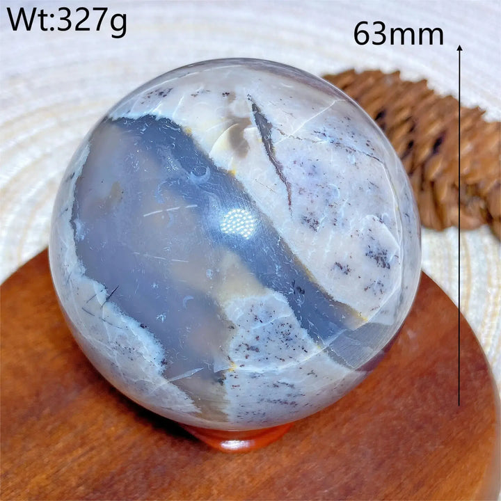 Volcanic Agate Sphere UV Reactive