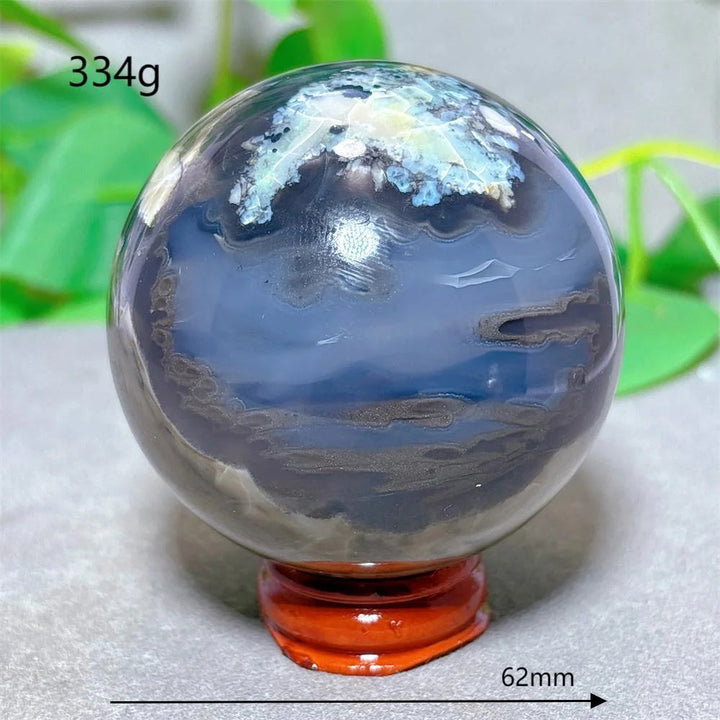 Volcanic Agate Sphere UV Reactive