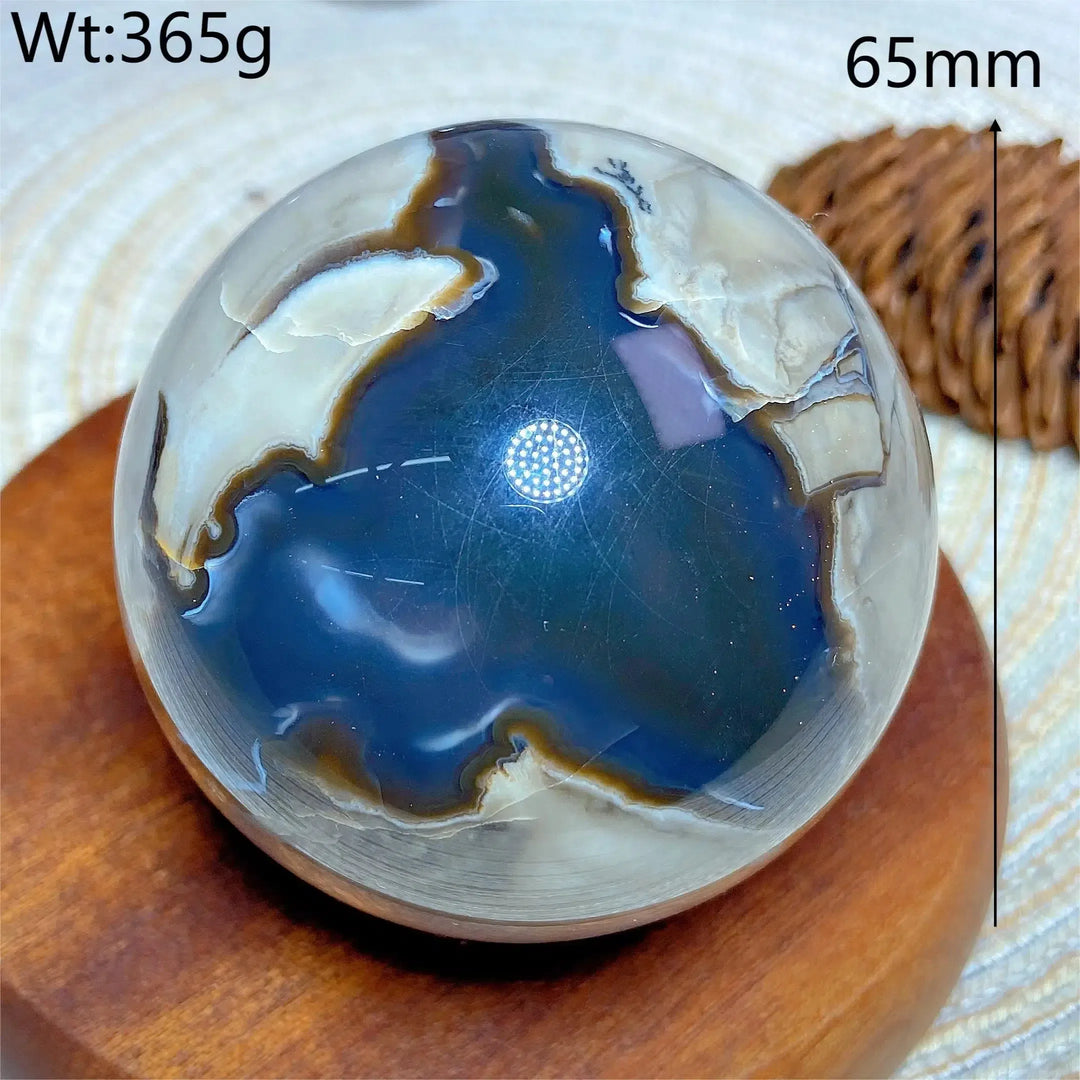 Volcanic Agate Sphere UV Reactive