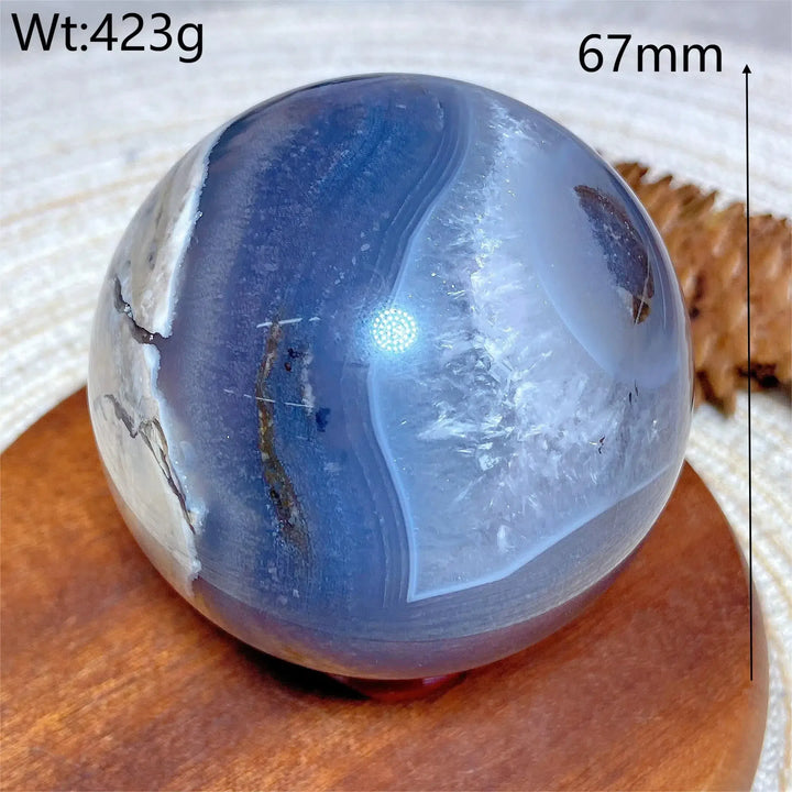 Volcanic Agate Sphere UV Reactive