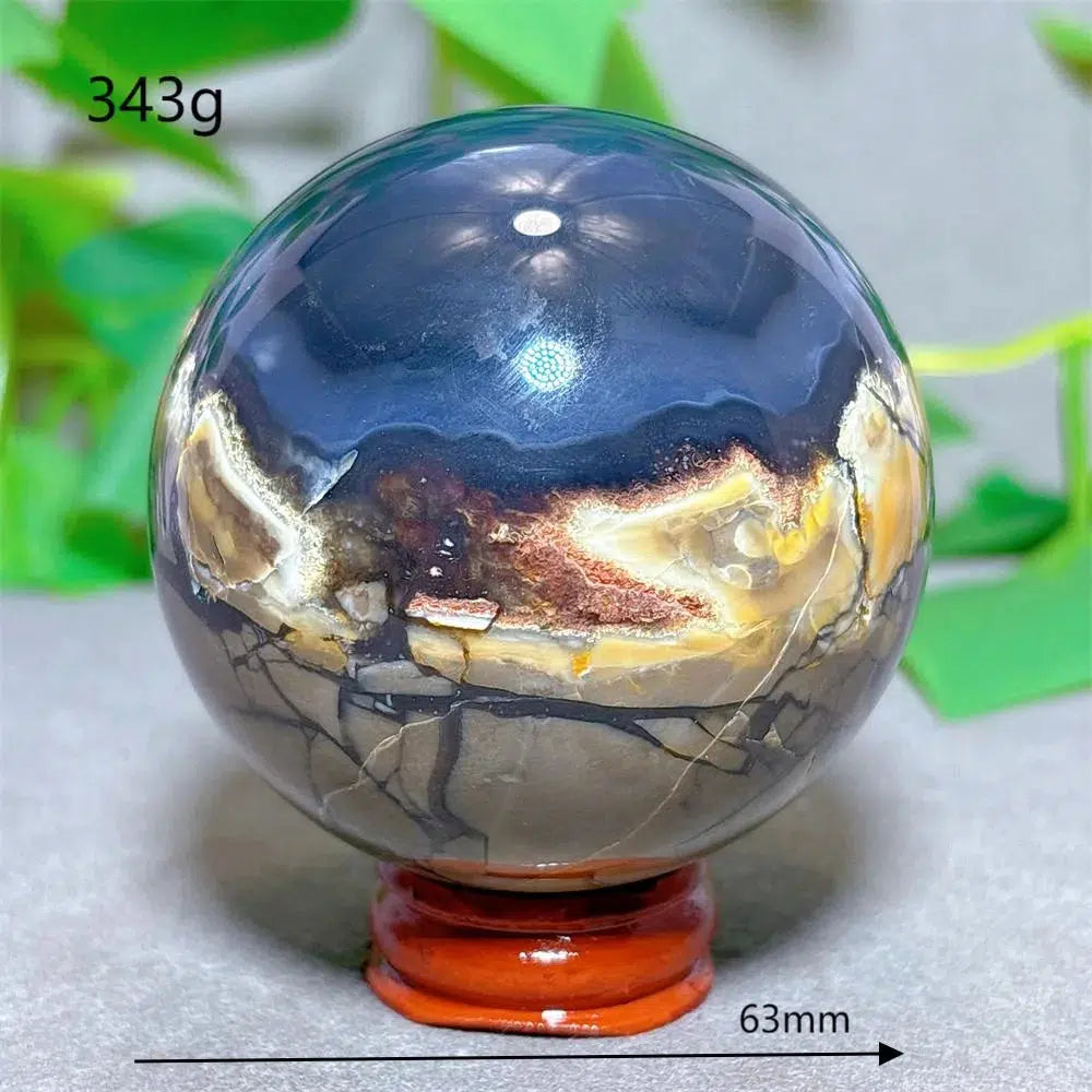 Volcanic Agate Sphere UV Reactive