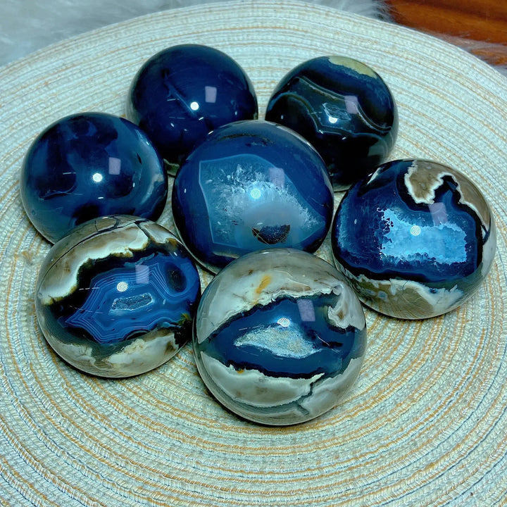 Volcanic Agate Sphere UV Reactive