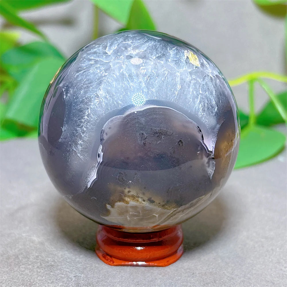 Volcanic Agate Sphere UV Reactive