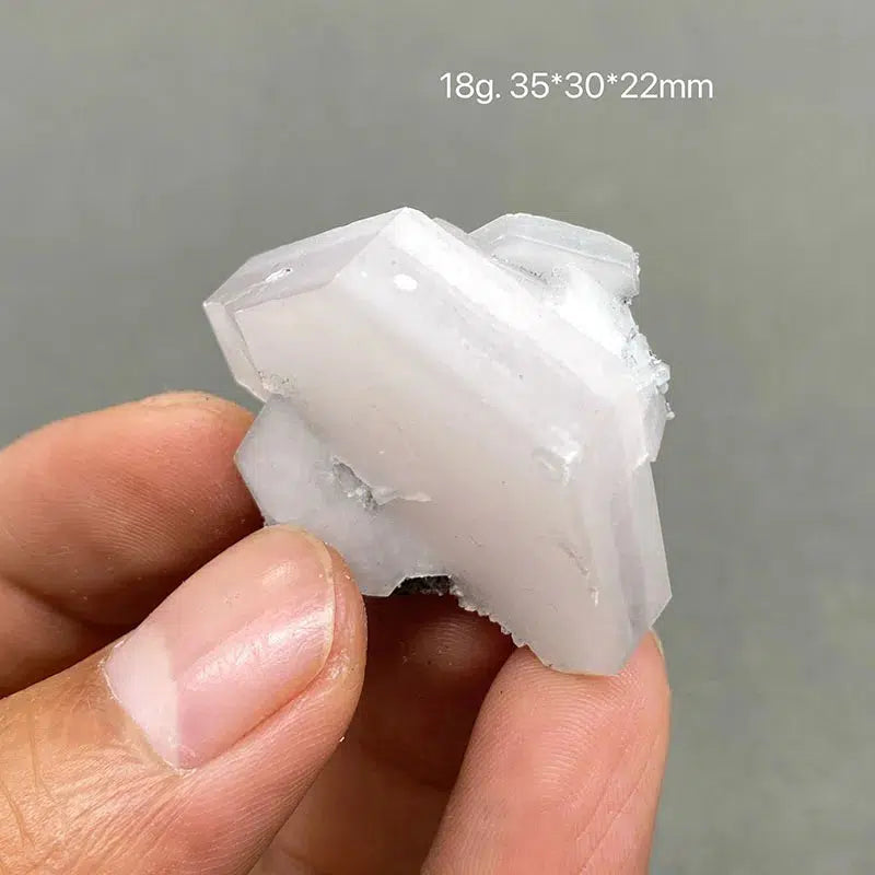 White Flake Calcite Cluster UV Reactive