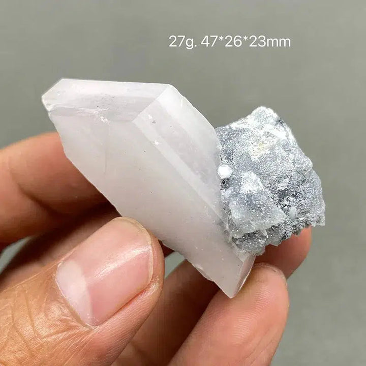 White Flake Calcite Cluster UV Reactive