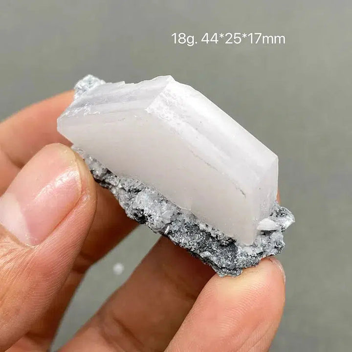 White Flake Calcite Cluster UV Reactive